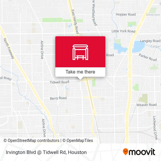 Irvington Blvd @ Tidwell Rd map