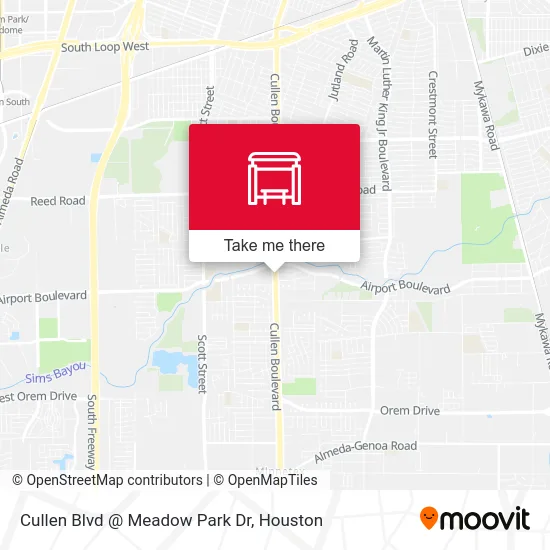 Mapa de Cullen Blvd @ Meadow Park Dr