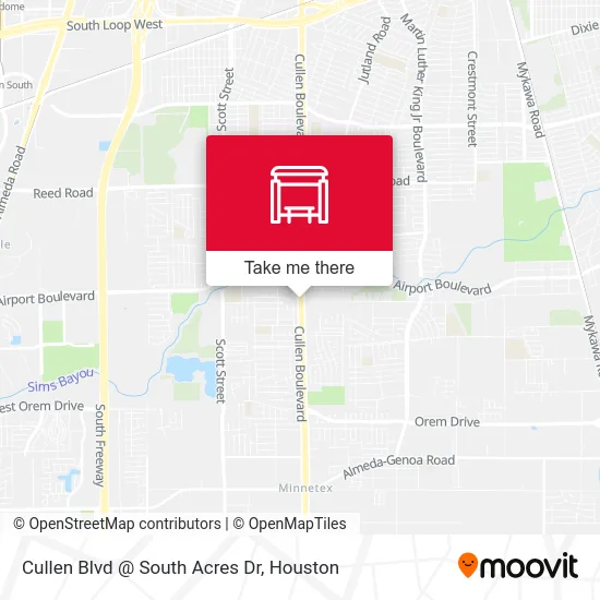 Cullen Blvd @ South Acres Dr map