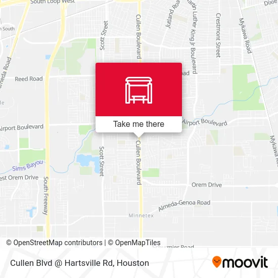 Cullen Blvd @ Hartsville Rd map
