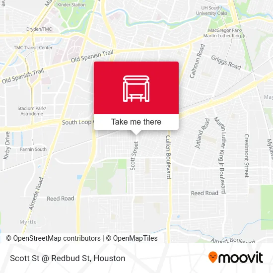 Scott St @ Redbud St map