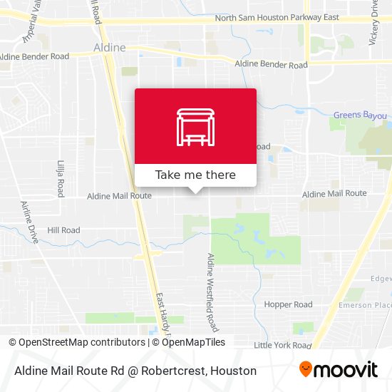 Aldine Mail Route Rd @ Robertcrest map