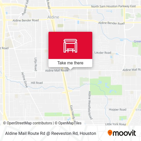 Aldine Mail Route Rd Reeveston Rd parada Rutas, horarios y tarifas