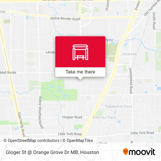 Gloger St @ Orange Grove Dr MB map
