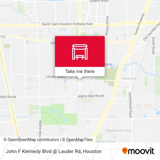 Mapa de John F Kennedy Blvd @ Lauder Rd
