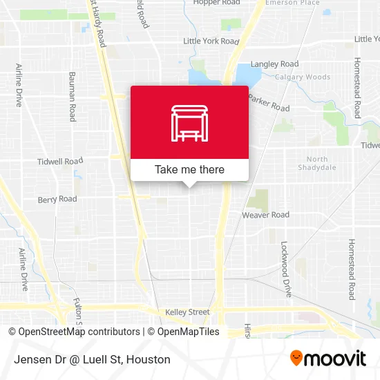 Jensen Dr @ Luell St map