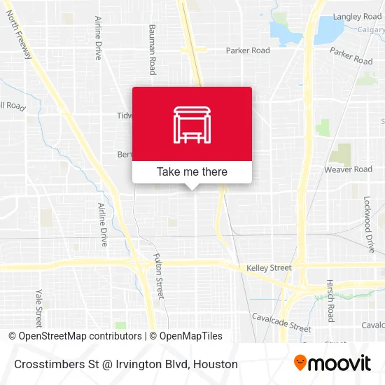 Mapa de Crosstimbers St @ Irvington Blvd