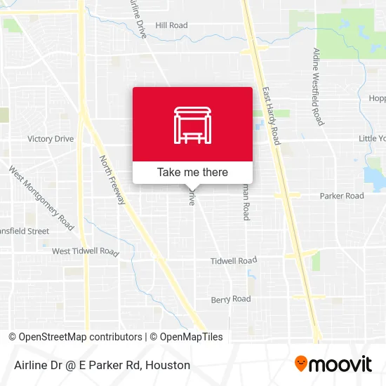 Mapa de Airline Dr @ E Parker Rd