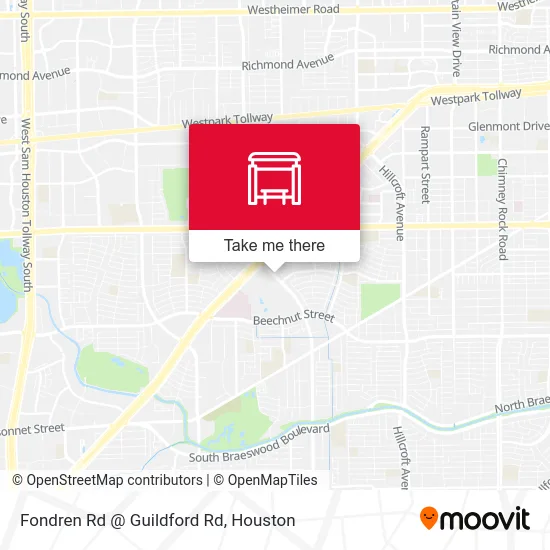 Mapa de Fondren Rd @ Guildford Rd