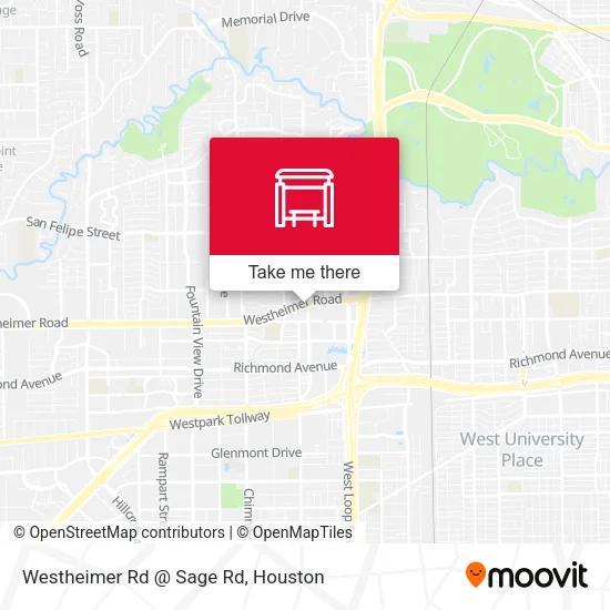 Westheimer Rd @ Sage Rd map