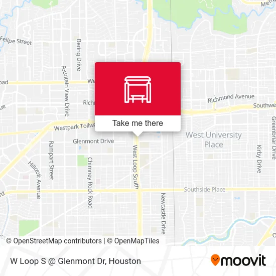 W Loop S @ Glenmont Dr map