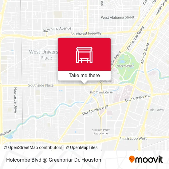 Mapa de Holcombe Blvd @ Greenbriar Dr
