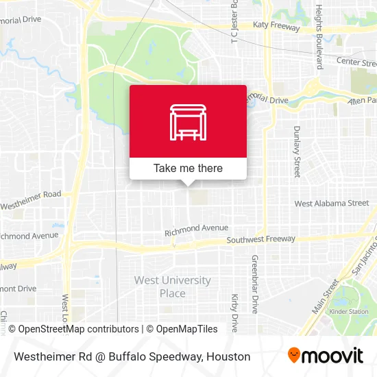 Mapa de Westheimer Rd @ Buffalo Speedway