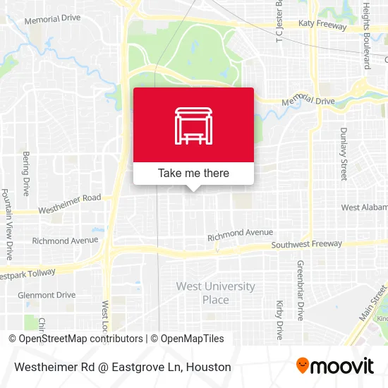 Westheimer Rd @ Eastgrove Ln map