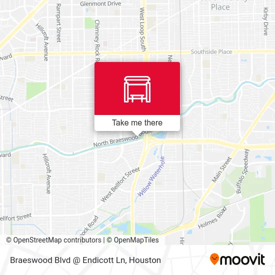 Braeswood Blvd @ Endicott Ln map