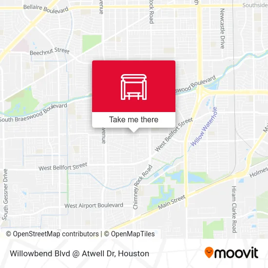 Willowbend Blvd @ Atwell Dr map