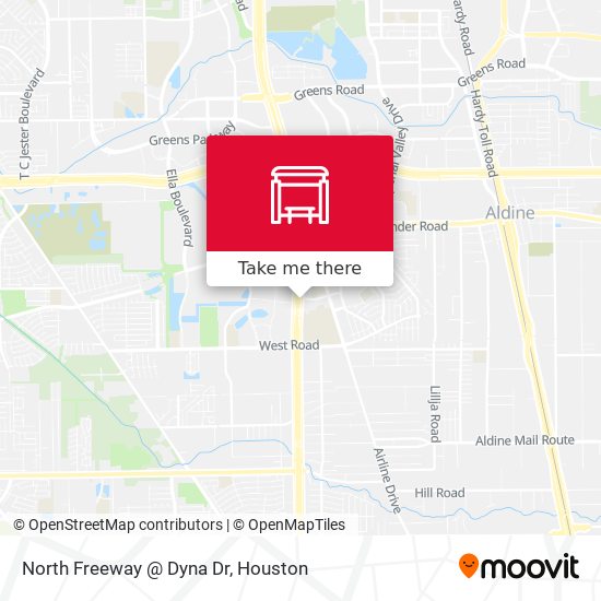 North Freeway   @ Dyna Dr map