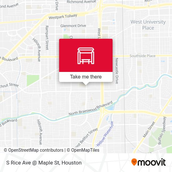 S Rice Ave @ Maple St map