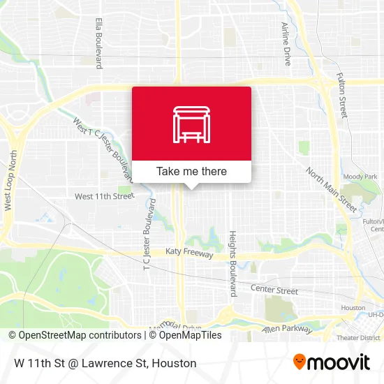 W 11th St @ Lawrence St map