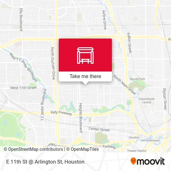 Mapa de E 11th St @ Arlington St