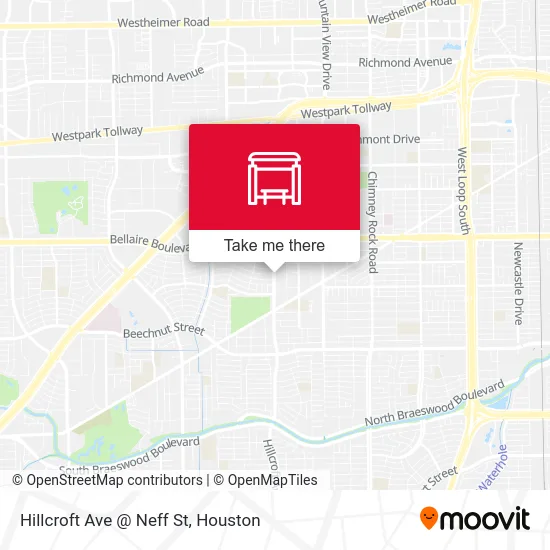 Hillcroft Ave @ Neff St map