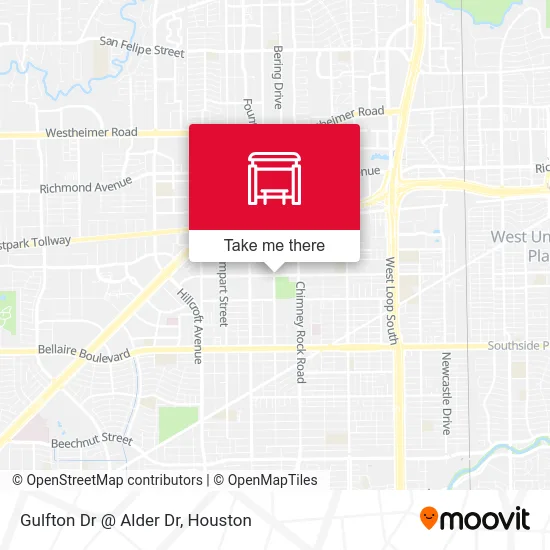 Gulfton Dr @ Alder Dr map