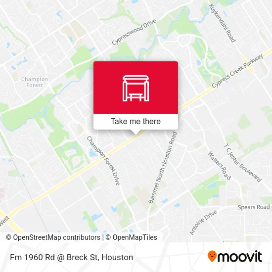 Mapa de Fm 1960 Rd @ Breck St