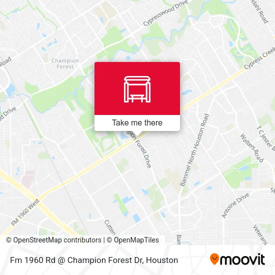 Fm 1960 Rd @ Champion Forest Dr map