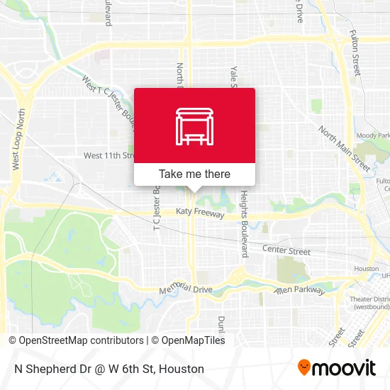 N Shepherd Dr @ W 6th St map