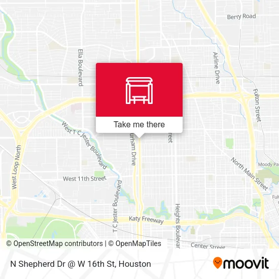 N Shepherd Dr @ W 16th St map
