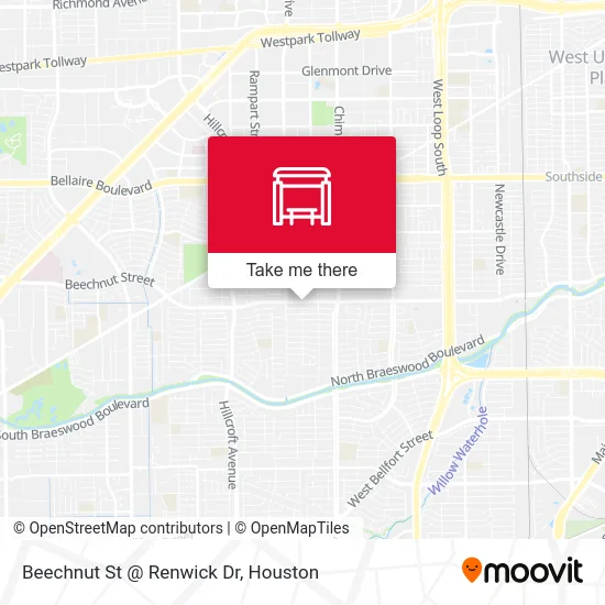 Beechnut St @ Renwick Dr map