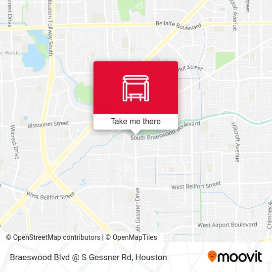 Mapa de Braeswood Blvd @ S Gessner Rd