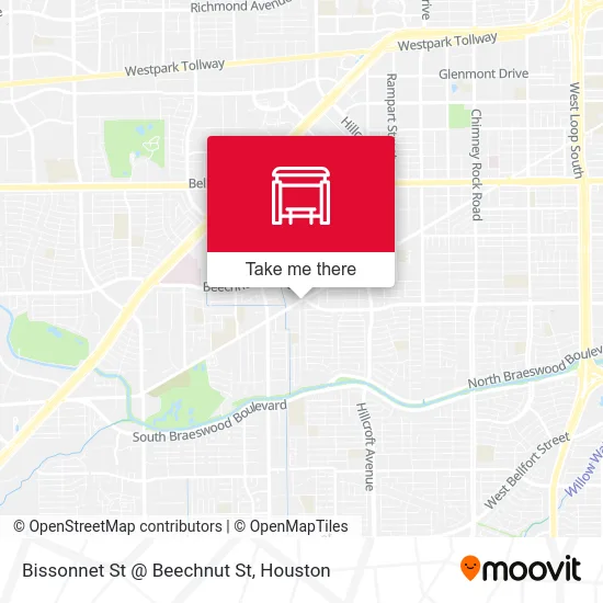 Mapa de Bissonnet St @ Beechnut St