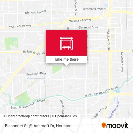 Bissonnet St @ Ashcroft Dr map