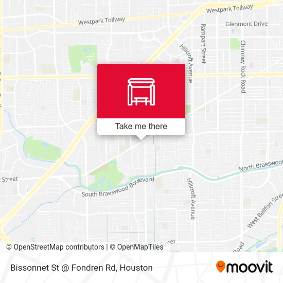 Mapa de Bissonnet St @ Fondren Rd