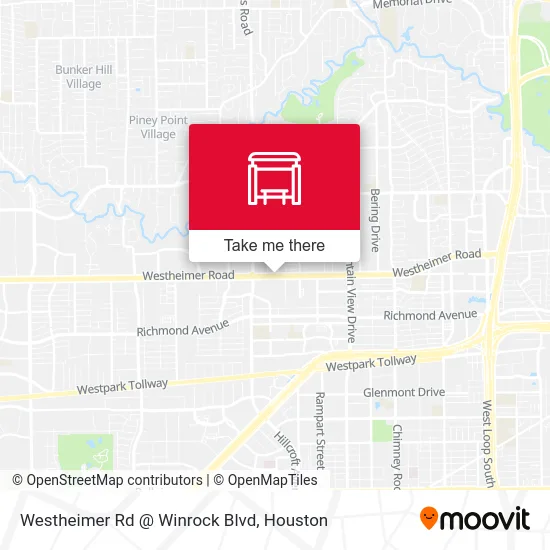 Westheimer Rd @ Winrock Blvd map