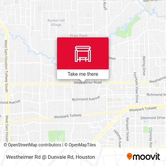 Mapa de Westheimer Rd @ Dunvale Rd