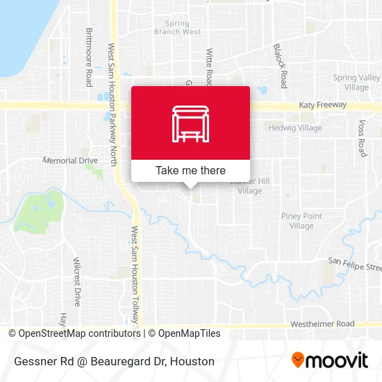 Gessner Rd @ Beauregard Dr map