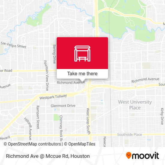 Richmond Ave @ Mccue Rd map