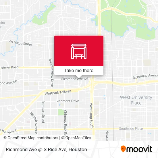 Mapa de Richmond Ave @ S Rice Ave