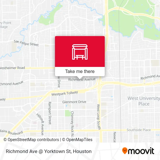 Mapa de Richmond Ave @ Yorktown St