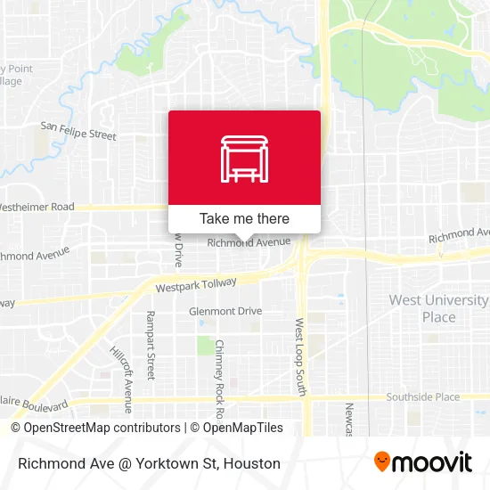 Mapa de Richmond Ave @ Yorktown St