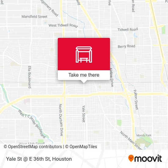 Yale St @ E 36th St map