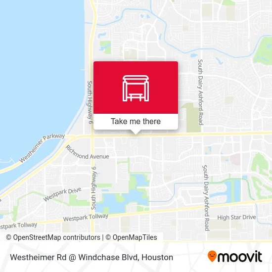 Westheimer Rd @ Windchase Blvd map