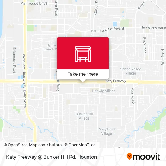 Katy Freeway @ Bunker Hill Rd map