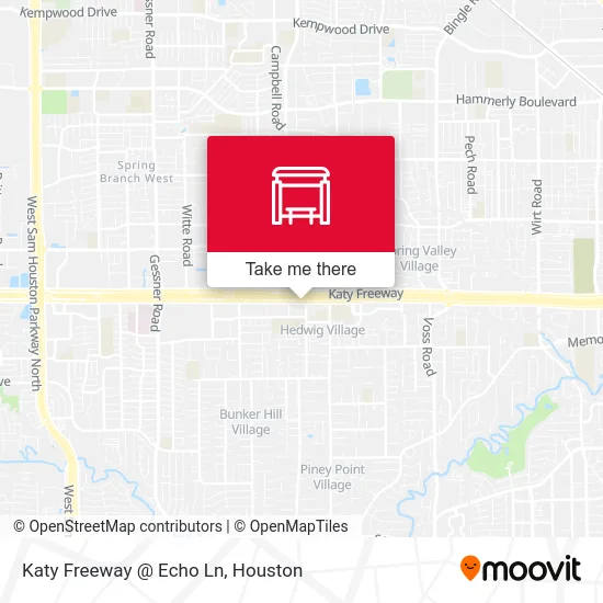Mapa de Katy Freeway @ Echo Ln