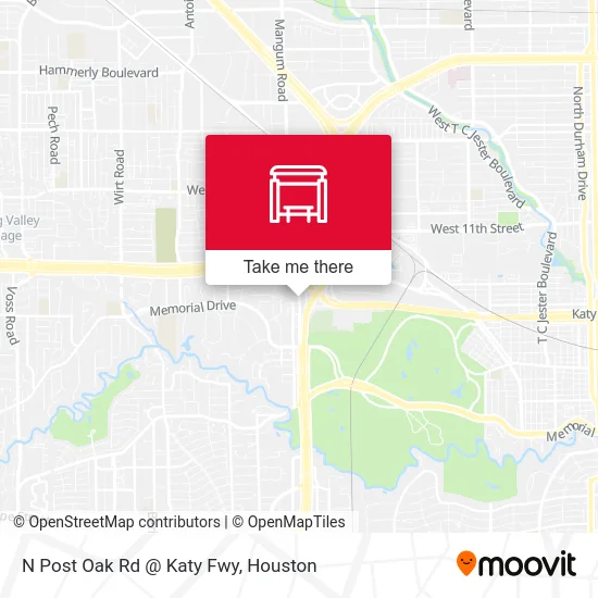N Post Oak Rd @ Katy Fwy map