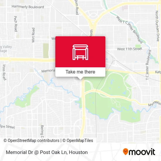 Mapa de Memorial Dr @ Post Oak Ln