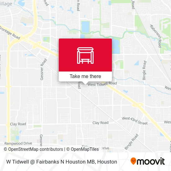 W Tidwell @ Fairbanks N Houston MB map