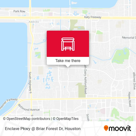 Mapa de Enclave Pkwy @ Briar Forest Dr